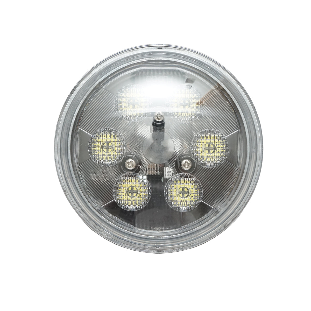Round fog light 6 LEDs, 18W 9-32V John Deere OEM codes RE336112, RE285628, RE336111, RE561117, PAR36, RE285629, AR104119, AR21059, AT25451, RE35168 BR0101815